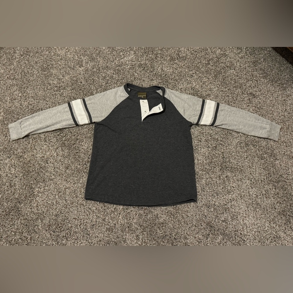 Kids Gray Long Sleeve Shirt